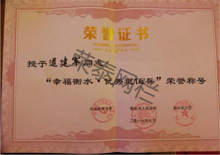 幸福衡水·優秀退伍（wǔ）兵